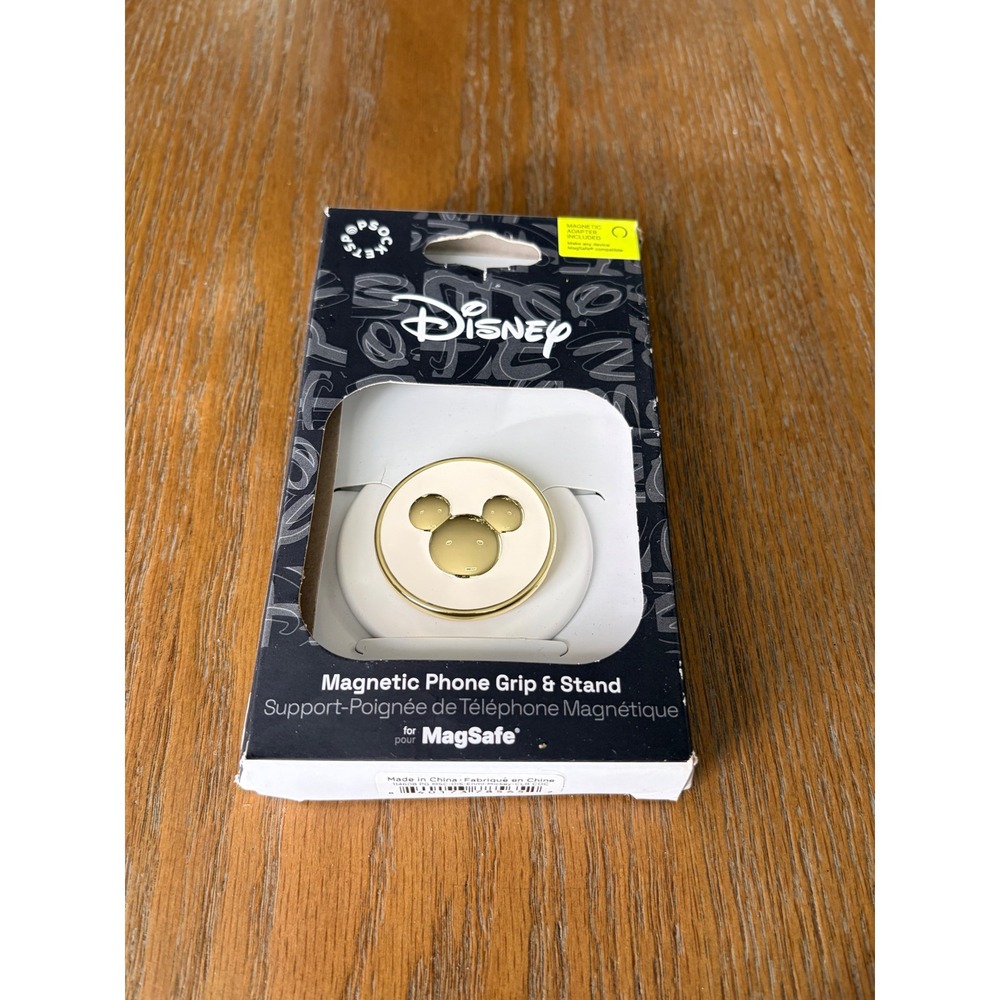 Disney Mickey Mouse PopSockets Magnetic Phone Grip Stand for MagSafe Gold White